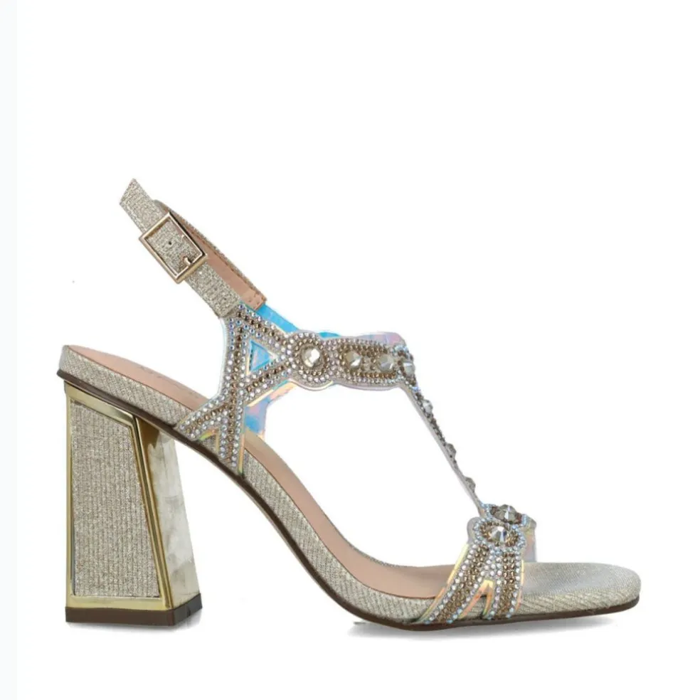 Sandali donna “Menbur” 23658 Collezione Primavera/Estate 2025 – Argento/Oro/Oro Rosa
