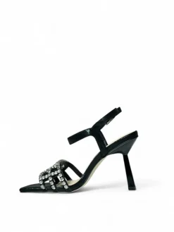 Sandali donna “Menbur” 23889 Collezione Primavera/Estate 2025 – Nero/Oro/Argento