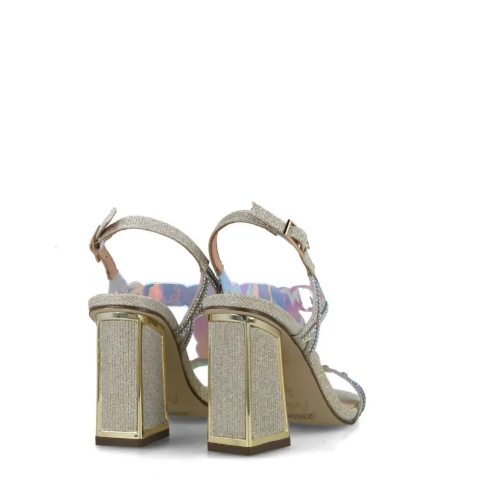 Sandali donna “Menbur” 23658 Collezione Primavera/Estate 2025 – Argento/Oro/Oro Rosa