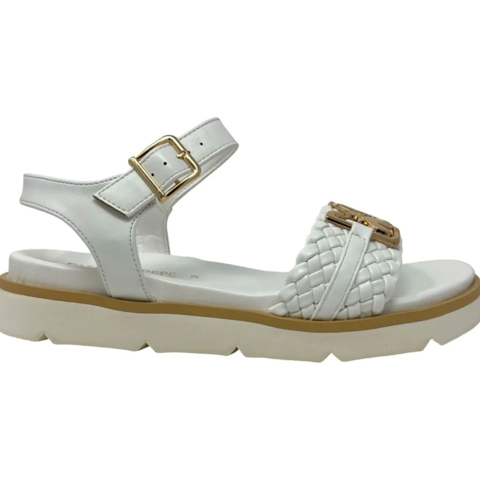 Sandali donna “Patrizia Pepe” PPJ295 Collezione Primavera /Estate 2025 – Bianco/Nude