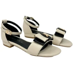 Sandali donna “Patrizia Pepe” PPJ250 Collezione Primavera /Estate 2025 – Beige e nero