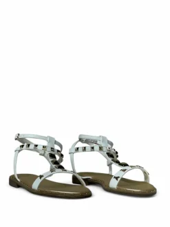 Sandali donna “Patrizia Pepe” PPJ294 Collezione Primavera /Estate 2025 – Cuoio/Nero/Bianco