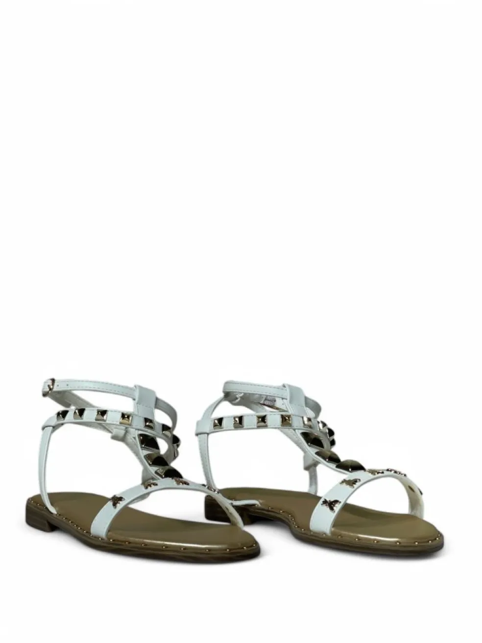 Sandali donna “Patrizia Pepe” PPJ294 Collezione Primavera /Estate 2025 – Cuoio/Nero/Bianco
