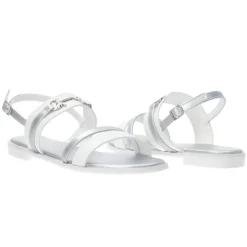 Sandali donna “Patrizia Pepe” PPJ291 Collezione Primavera /Estate 2025 – Bianco e argento
