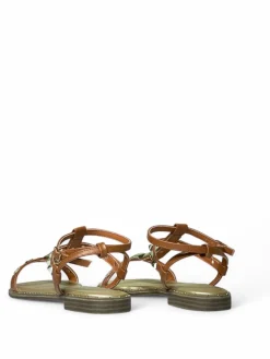 Sandali donna “Patrizia Pepe” PPJ294 Collezione Primavera /Estate 2025 – Cuoio/Nero/Bianco
