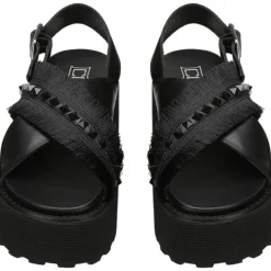 Sandali zeppa donna “Cult” CLW426300 Collezione Primavera/Estate 2025 – Nero