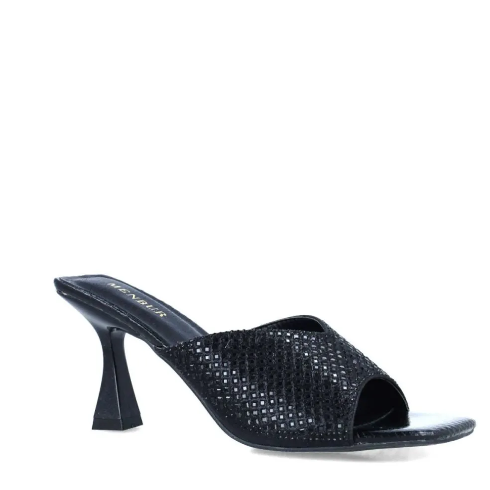 Scalzati donna “Menbur” 25182 Collezione Primavera/Estate 2025 – Nero