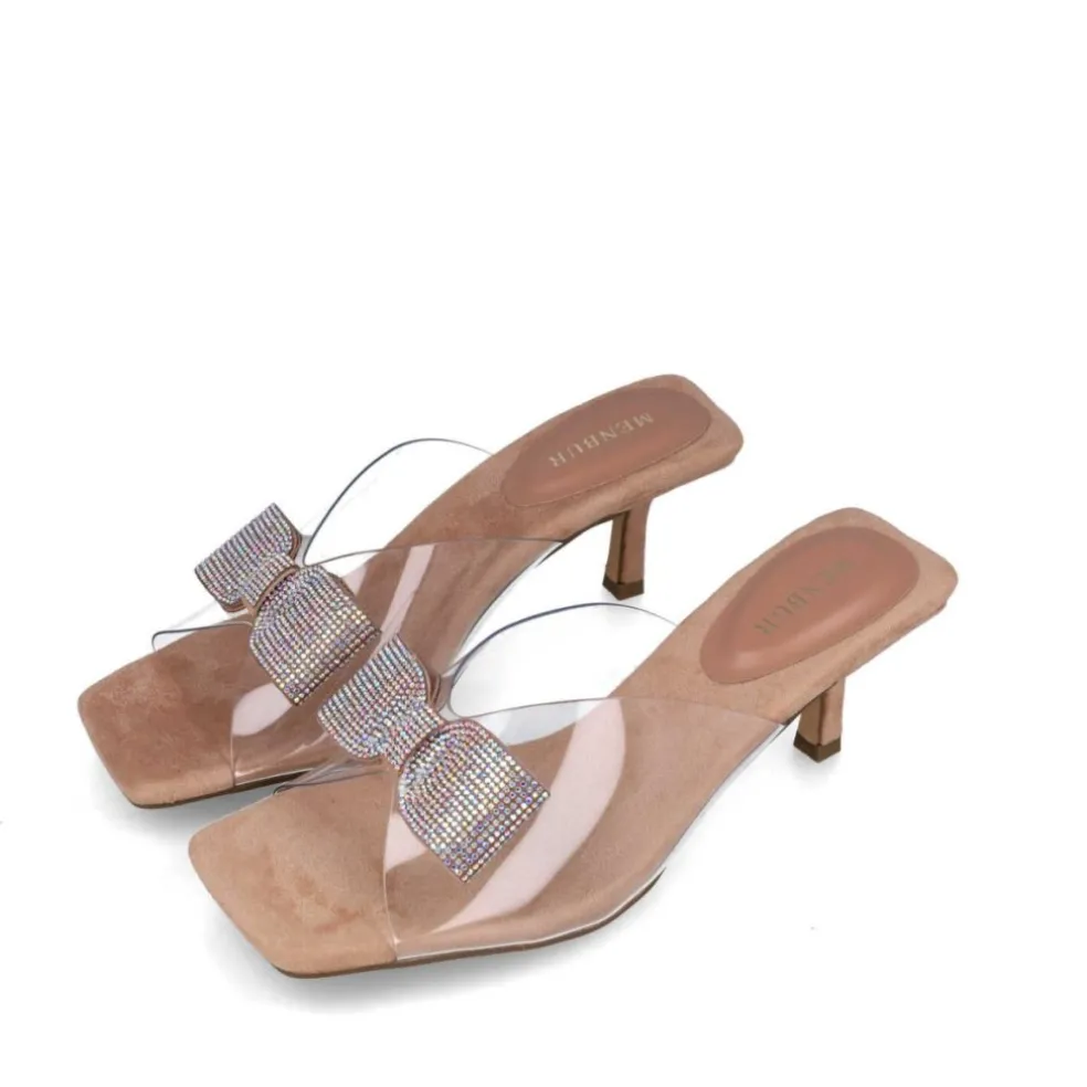 Scalzati donna “Menbur” 23726 Collezione Primavera/Estate 2025 – Nero/Nude