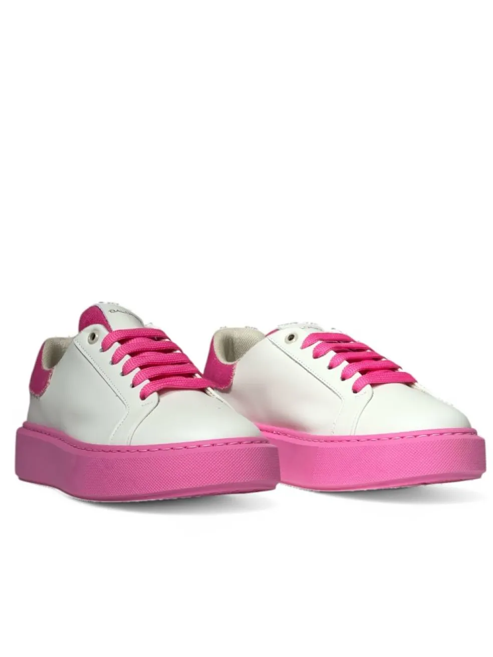 Sneakers donna “Baldinini” 48.414 Collezione Primavera/Estate 2025 – Bianco e fucsia