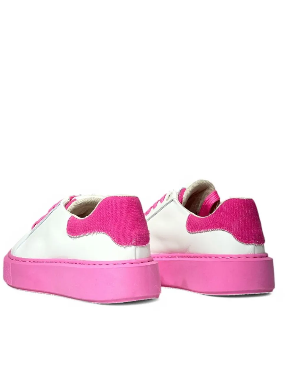 Sneakers donna “Baldinini” 48.414 Collezione Primavera/Estate 2025 – Bianco e fucsia