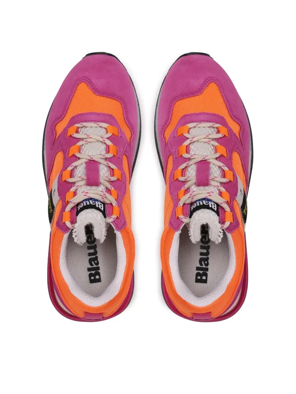 Sneakers donna “Blauer” Houma01 Collezione Primavera/Estate 2025 – Fucsia e Arancione