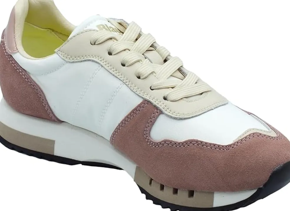 Sneakers donna “Blauer” MELROSE02 Collezione Primavera/Estate 2025 – Bianco e Rosa