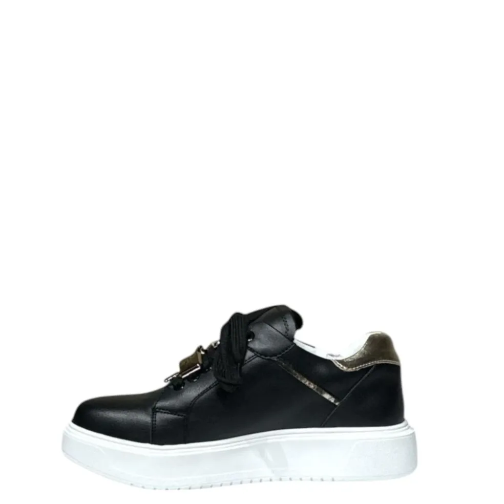 Sneakers donna “Braccialini” BB104 Collezione Primavera/Estate 2025 – Nero
