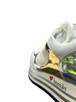 Sneakers donna “Braccialini” BB108 Collezione Primavera/Estate 2025 – Bianco Multi