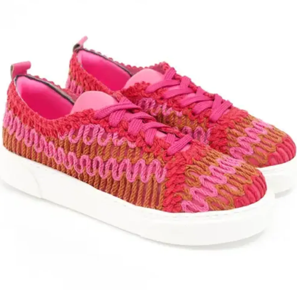 Sneakers donna “Cinzia Soft” VLV2000 Collezione Primavera/Estate 2025 – Fucsia/Blu