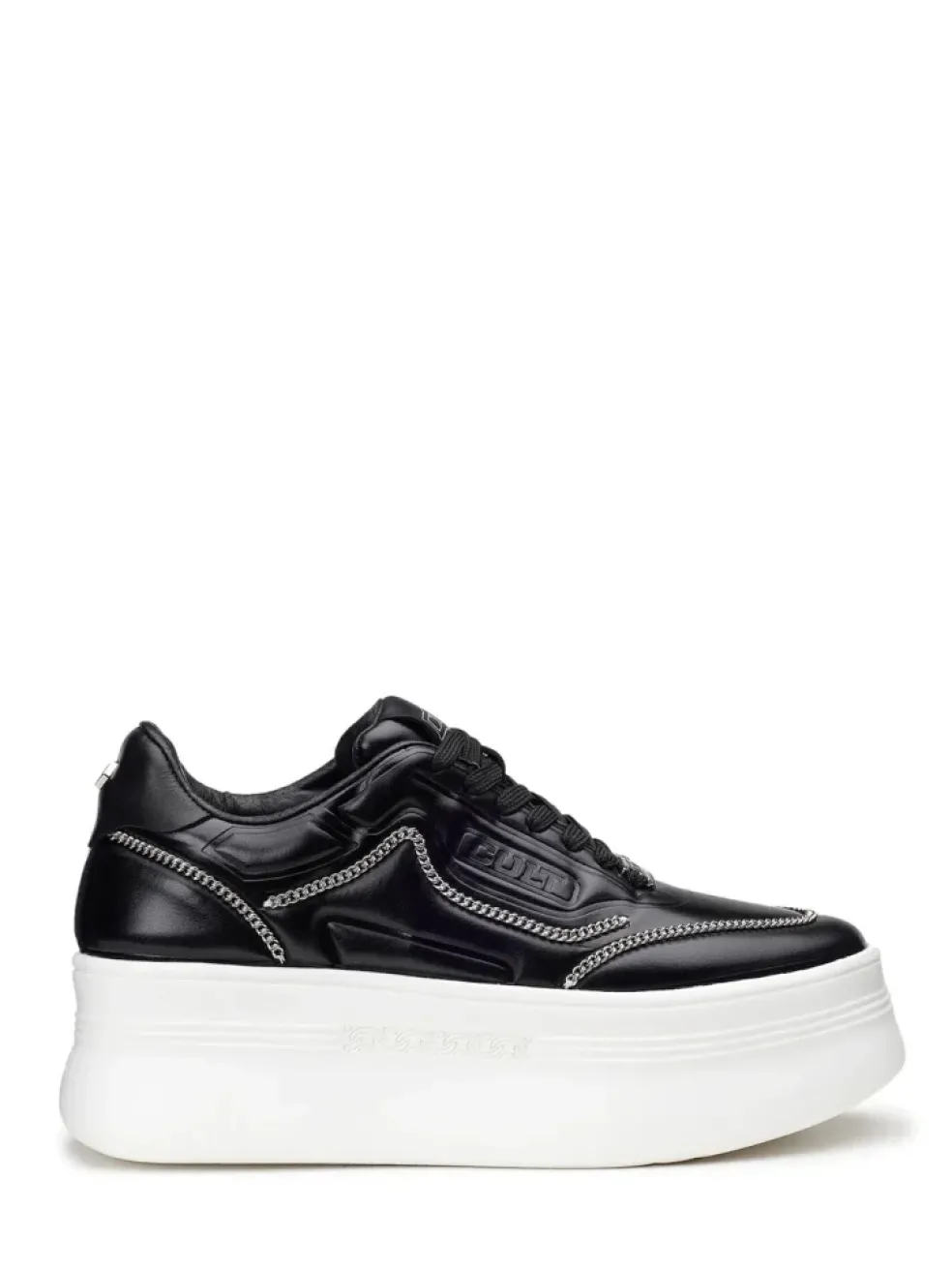 Sneakers donna “Cult” CLW396600/601 Collezione Primavera/Estate 2025 – Bianco argento/Nero