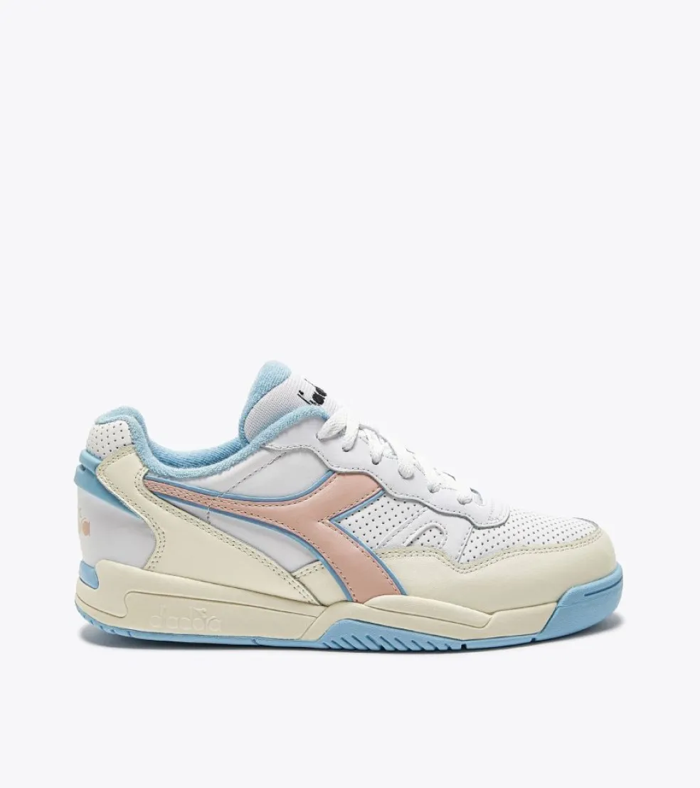 Sneakers donna “Diadora” 501.179 584 01 Collezione Primavera/Estate 2025 – Bianco Carta da zucchero Rosa
