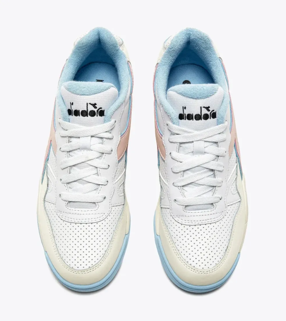 Sneakers donna “Diadora” 501.179 584 01 Collezione Primavera/Estate 2025 – Bianco Carta da zucchero Rosa