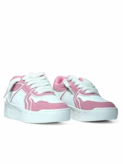 Sneakers donna “Gaelle Paris” GACAW00049 Collezione Primavera/Estate 2025 – Bianco e rosa
