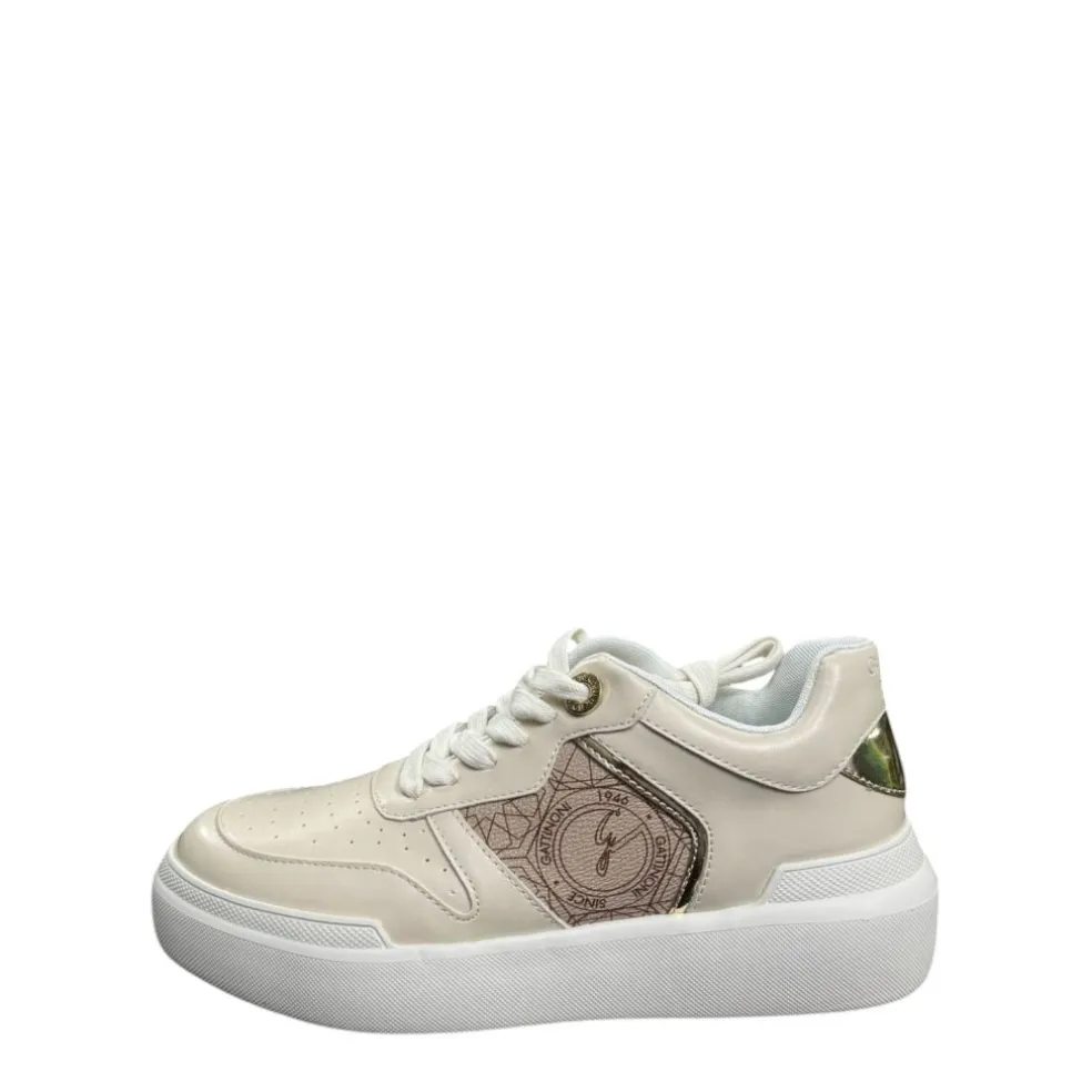 Sneakers Donna “Gattinoni” PENLE1382WTEN22 Collezione Primavera/Estate 2025 – Crema
