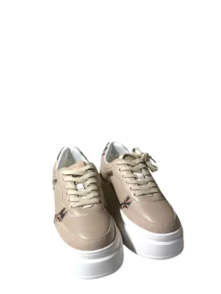 Sneakers Donna “Gattinoni” PINFL1436WTEN45 Collezione Primavera/Estate 2025 – Beige e Bianco