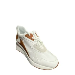 Sneakers Donna “Gattinoni” PENEI138WYC899 Collezione Primavera/Estate 2025 – Bianco e Cuoio