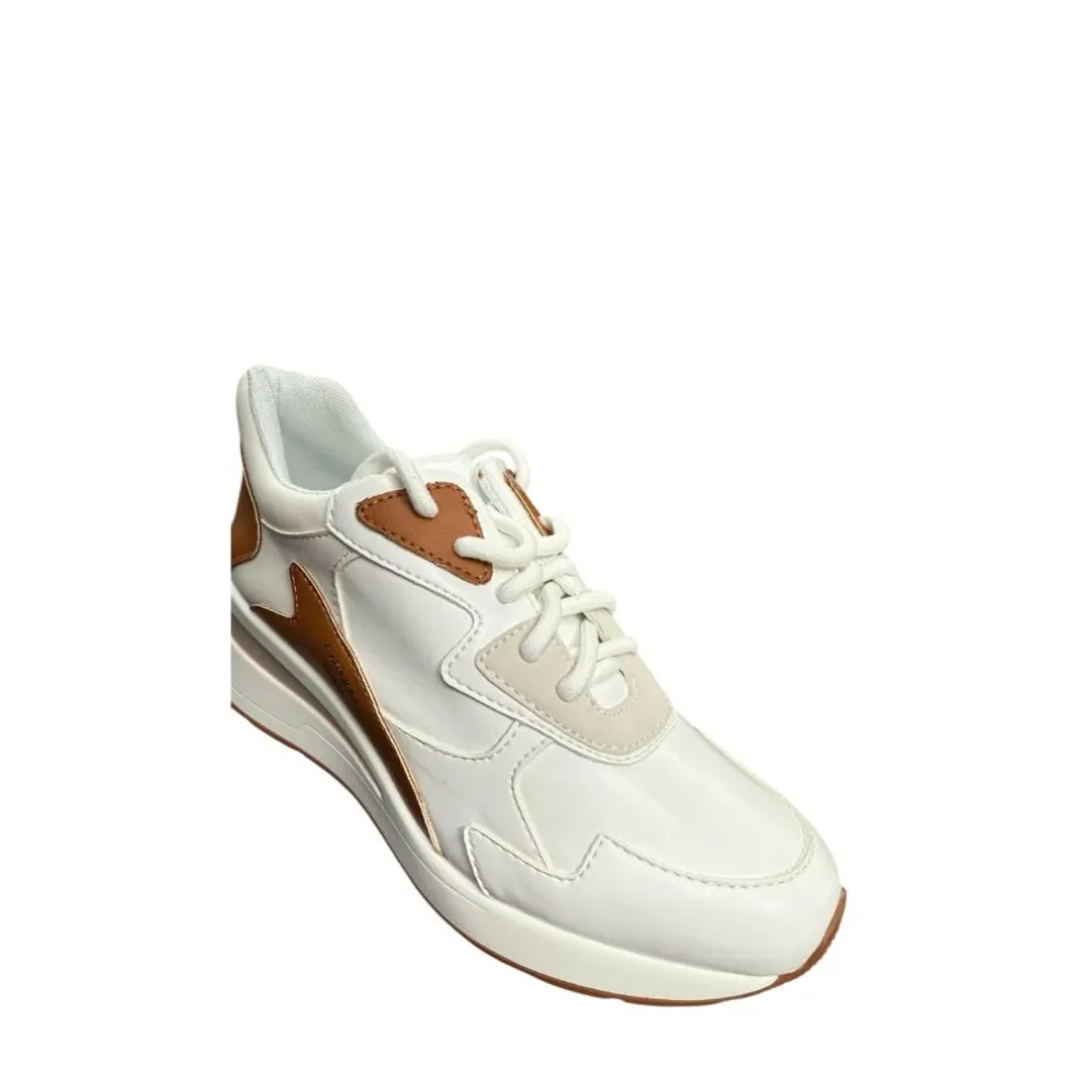Sneakers Donna “Gattinoni” PENEI138WYC899 Collezione Primavera/Estate 2025 – Bianco e Cuoio