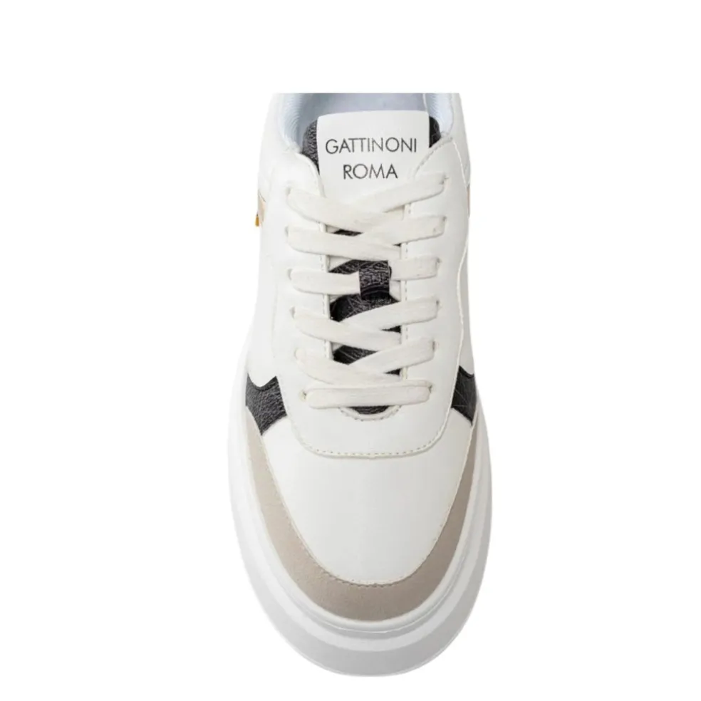 Sneakers Donna “Gattinoni”PINFL1436WTEN48 Collezione Primavera/Estate 2025 – Bianco Multi