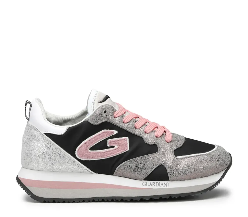 Sneakers donna “Guardiani” AGW007701 Collezione Primavera/Estate 2025 – Grigio Rosa Nero