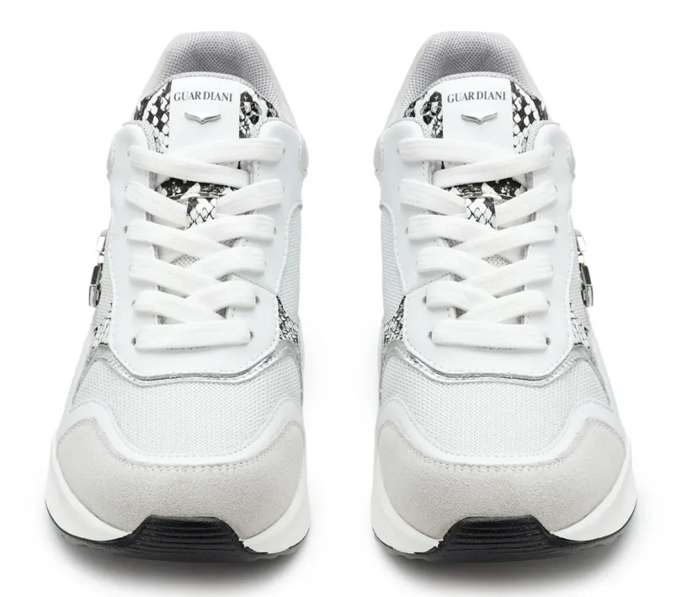 Sneakers donna “Guardiani” AGW430600 Collezione Primavera/Estate 2025 – Bianco e Grigio