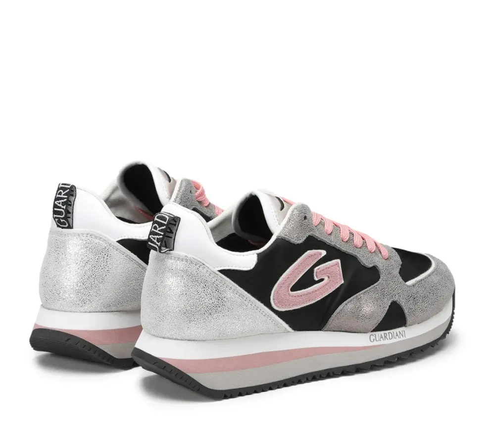 Sneakers donna “Guardiani” AGW007701 Collezione Primavera/Estate 2025 – Grigio Rosa Nero