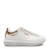 Sneakers donna “Guess” FL7RNOELE12-WHIGO Collezione Primavera/Estate 2025 – Bianco e oro