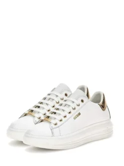Sneakers donna “Guess” FL7RNOELE12-WHIGO Collezione Primavera/Estate 2025 – Bianco e oro