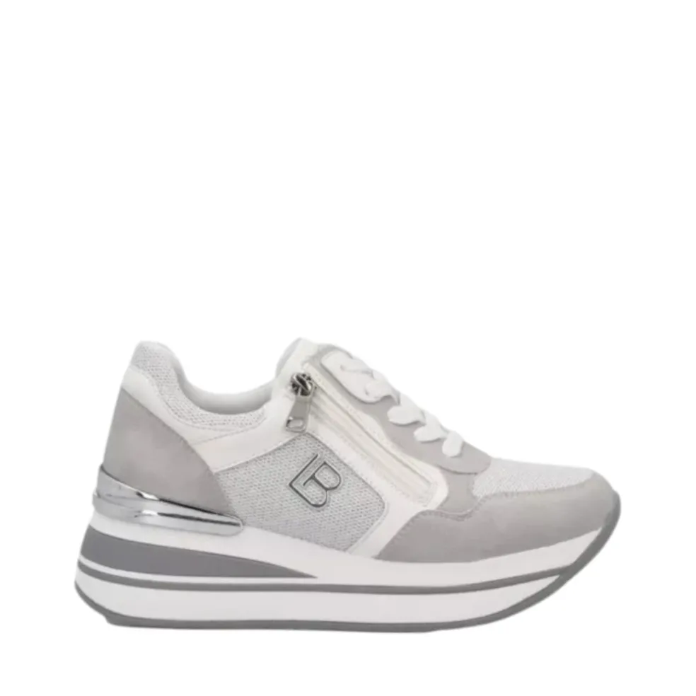 Sneakers donna “Laura Biagiotti” 8426 Collezione Primavera/Estate 2025 – Grigio perla/Cipria