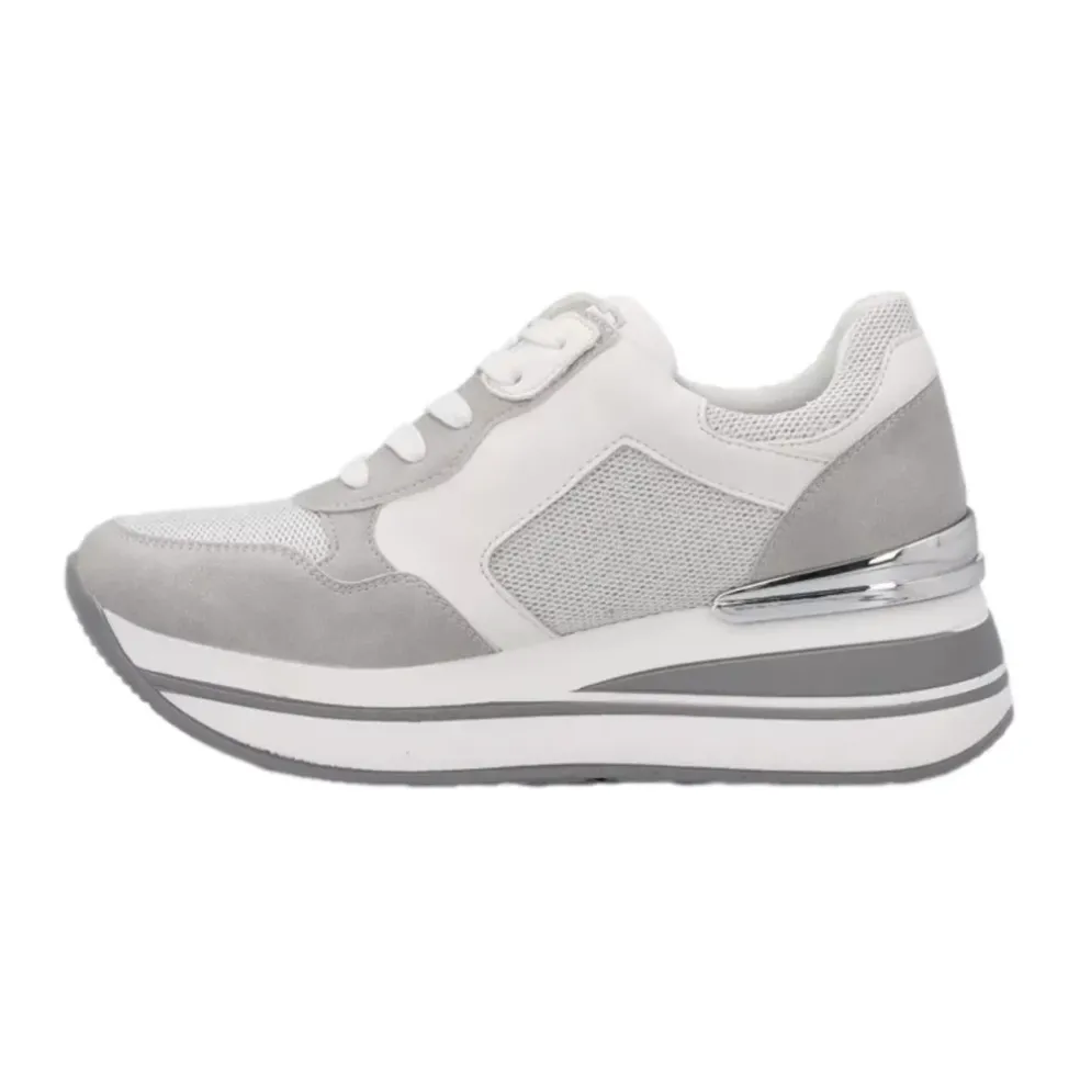 Sneakers donna “Laura Biagiotti” 8426 Collezione Primavera/Estate 2025 – Grigio perla/Cipria