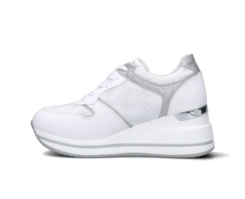 Sneakers donna “Laura Biagiotti” 8427 Collezione Primavera/Estate 2025 – Bianco e blu/Blu e bianco/Bianco