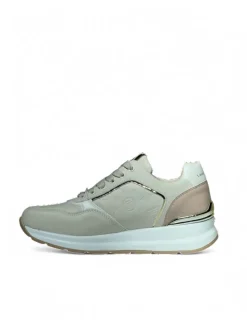 Sneakers donna “Laura Biagiotti” 8404 Collezione Primavera/Estate 2025 – Beige/Bianco e blu