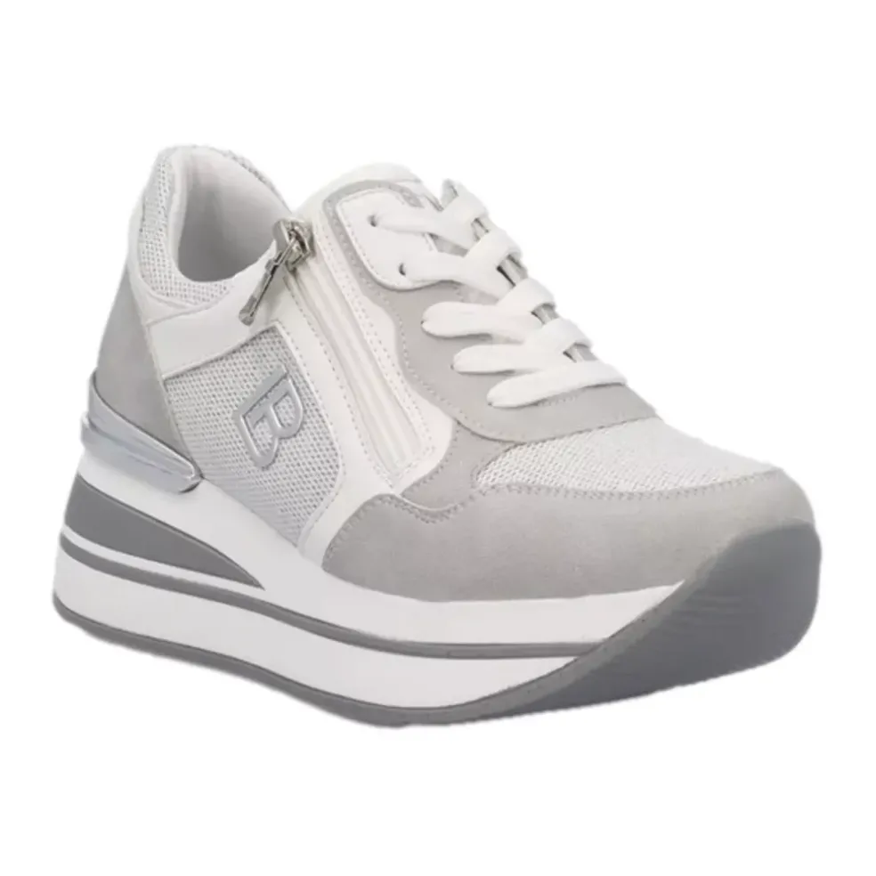 Sneakers donna “Laura Biagiotti” 8426 Collezione Primavera/Estate 2025 – Grigio perla/Cipria