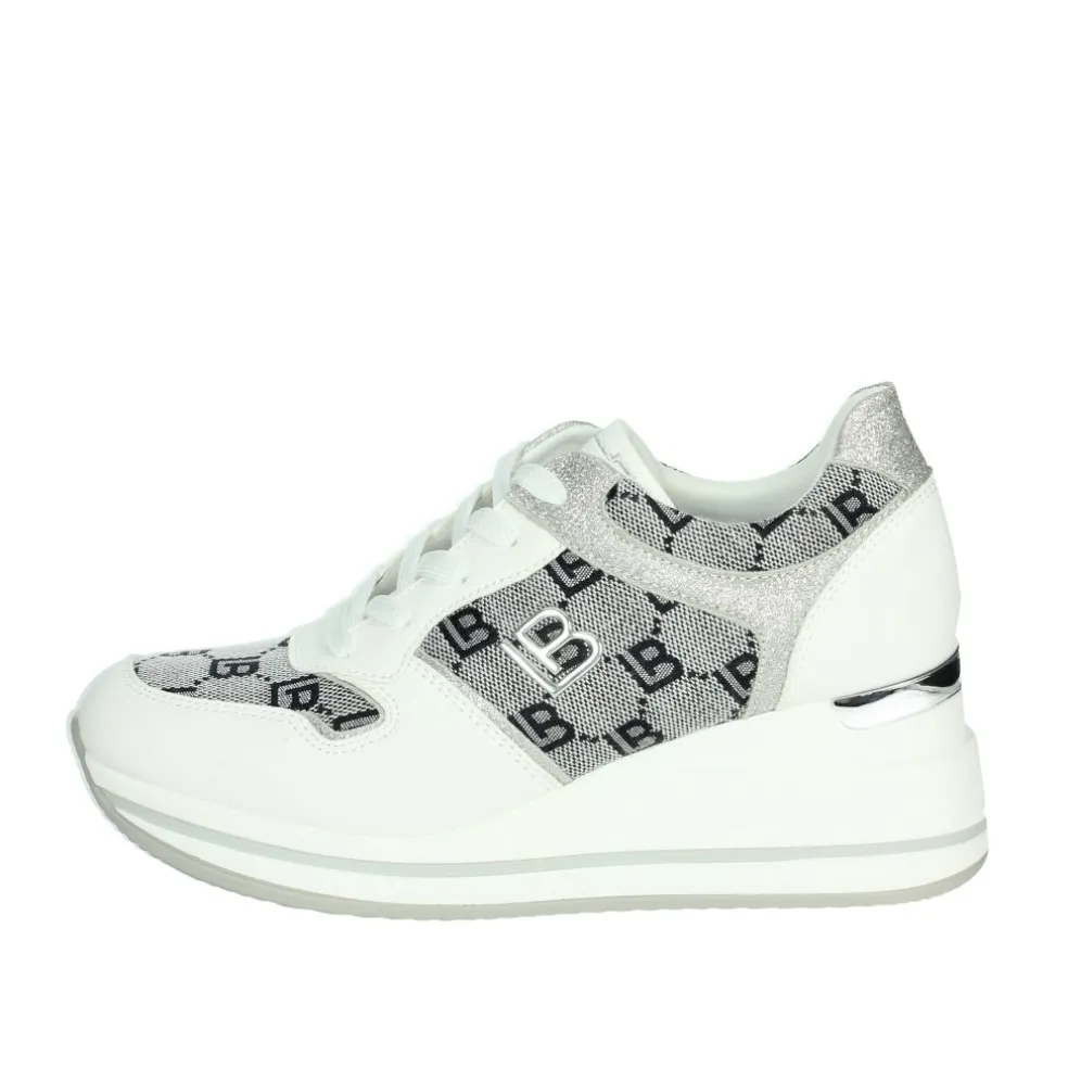 Sneakers donna “Laura Biagiotti” 8427 Collezione Primavera/Estate 2025 – Bianco e blu/Blu e bianco/Bianco