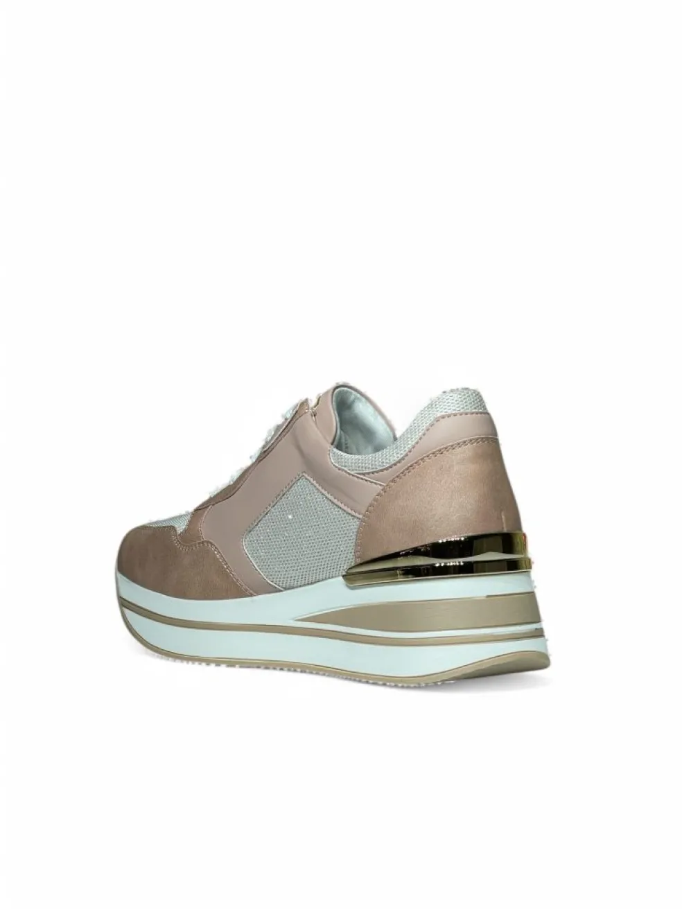 Sneakers donna “Laura Biagiotti” 8426 Collezione Primavera/Estate 2025 – Grigio perla/Cipria