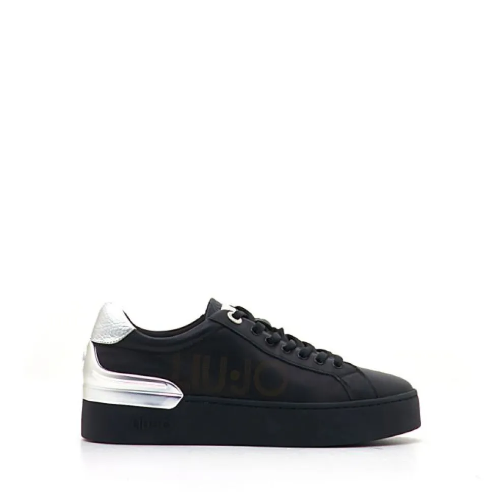 Sneakers donna “Liu Jo” Silvia 65 Collezione Autunno/Inverno 2024/2025 – Nero e Argento