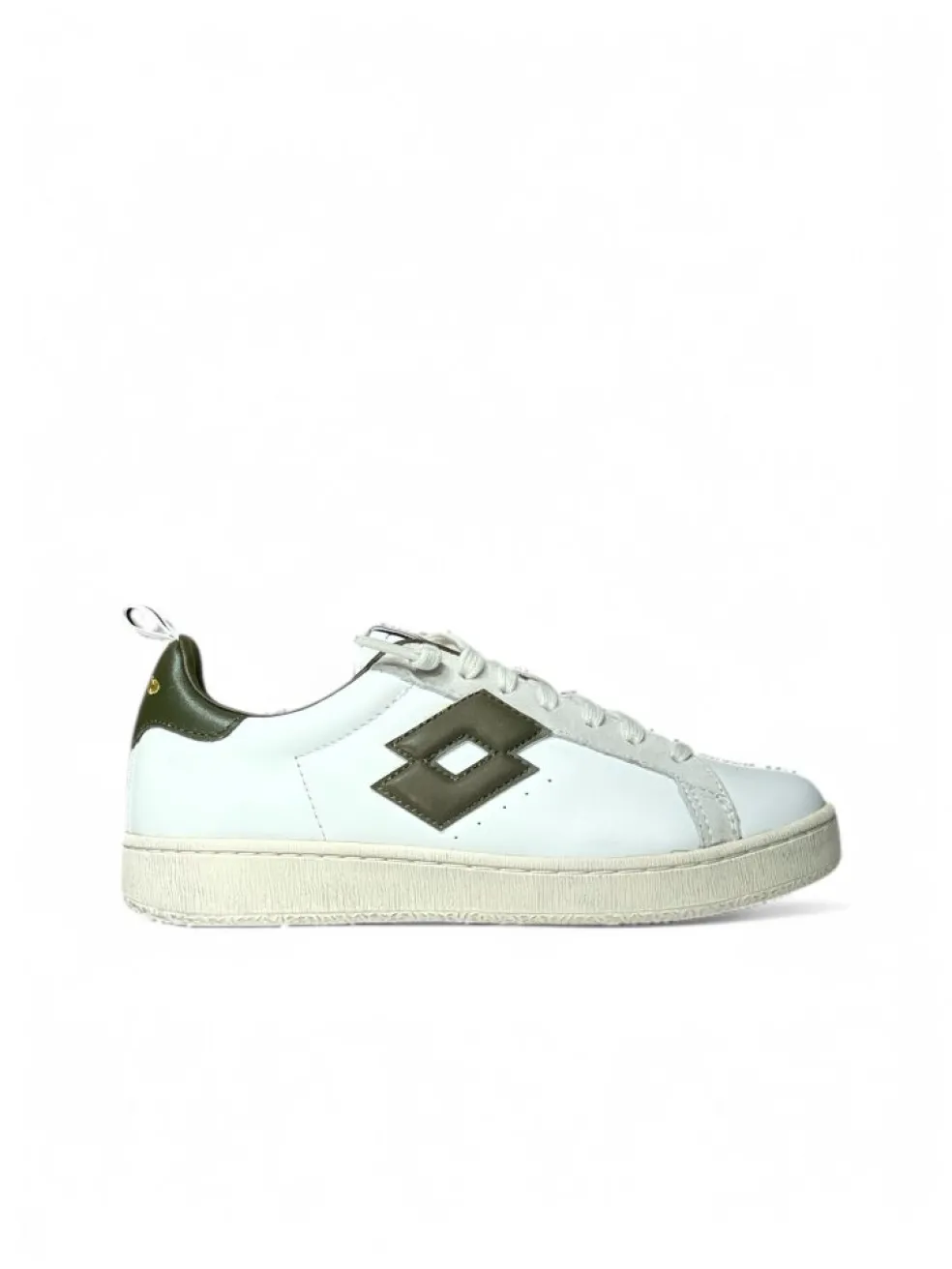 Sneakers donna “Lotto” 213494 5LQ Autograph W Collezione Primavera/Estate 2025 – Bianco e oliva