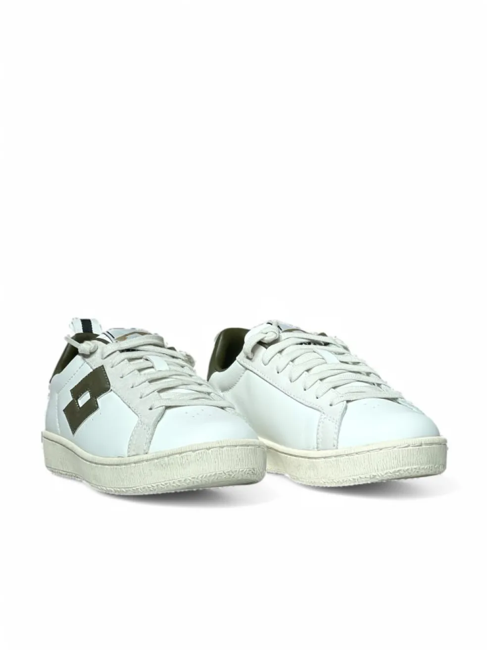 Sneakers donna “Lotto” 213494 5LQ Autograph W Collezione Primavera/Estate 2025 – Bianco e oliva
