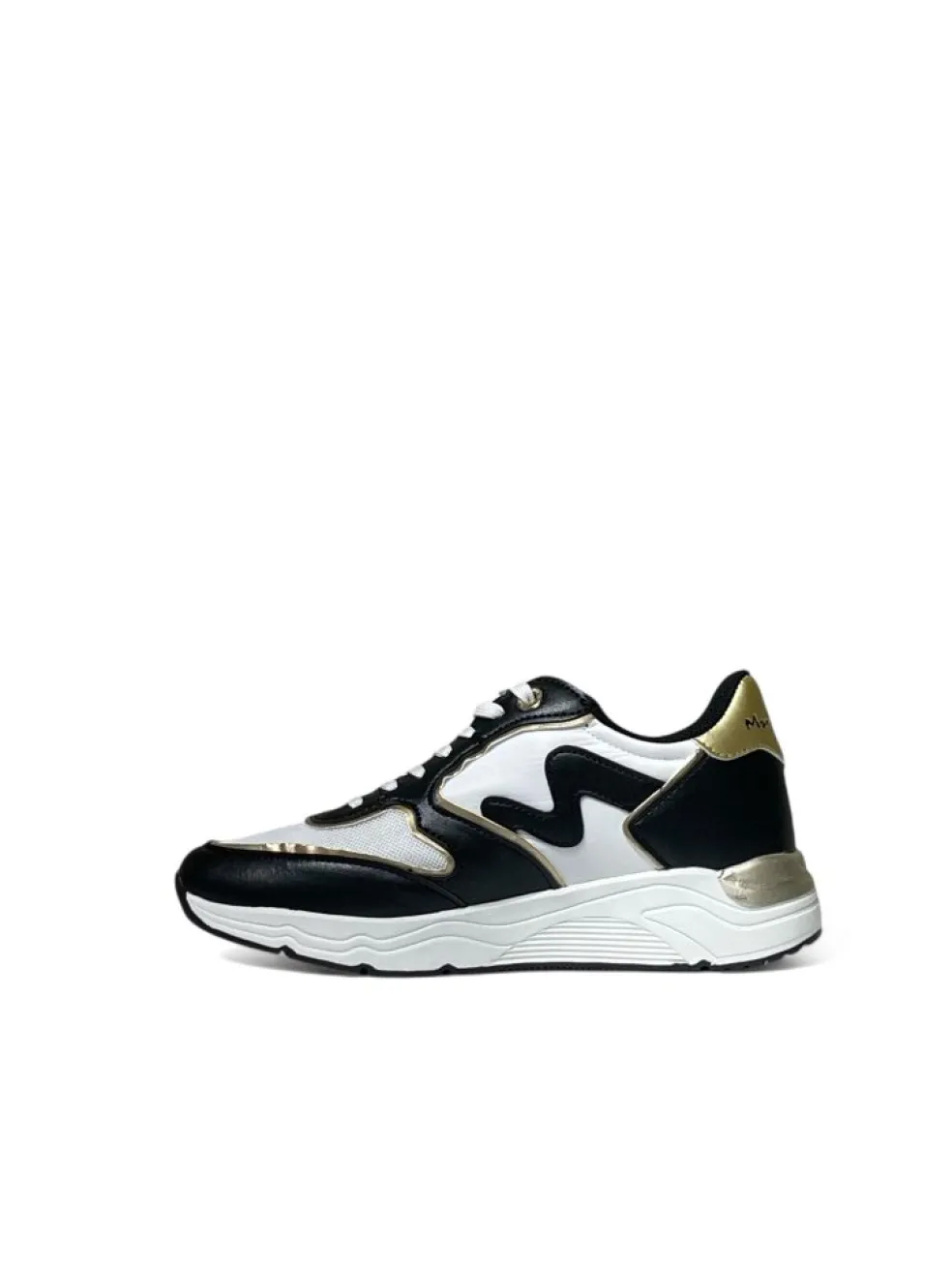 Sneakers donna “Manila Grace” MGRUN V.101 Collezione Autunno/Inverno 2024/2025 – Nero bianco e oro