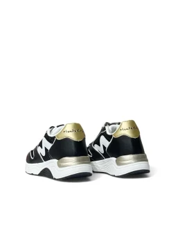Sneakers donna “Manila Grace” MGRUN V.107 Collezione Autunno/Inverno 2024/2025 – Nero bianco e oro