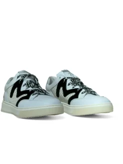 Sneakers donna “Manila Grace” 60142 Collezione Primavera/Estate 2025 – Bianco nero e argento/Bianco beige e platino