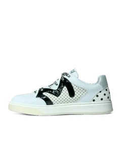 Sneakers donna “Manila Grace” 60142 Collezione Primavera/Estate 2025 – Bianco nero e argento/Bianco beige e platino