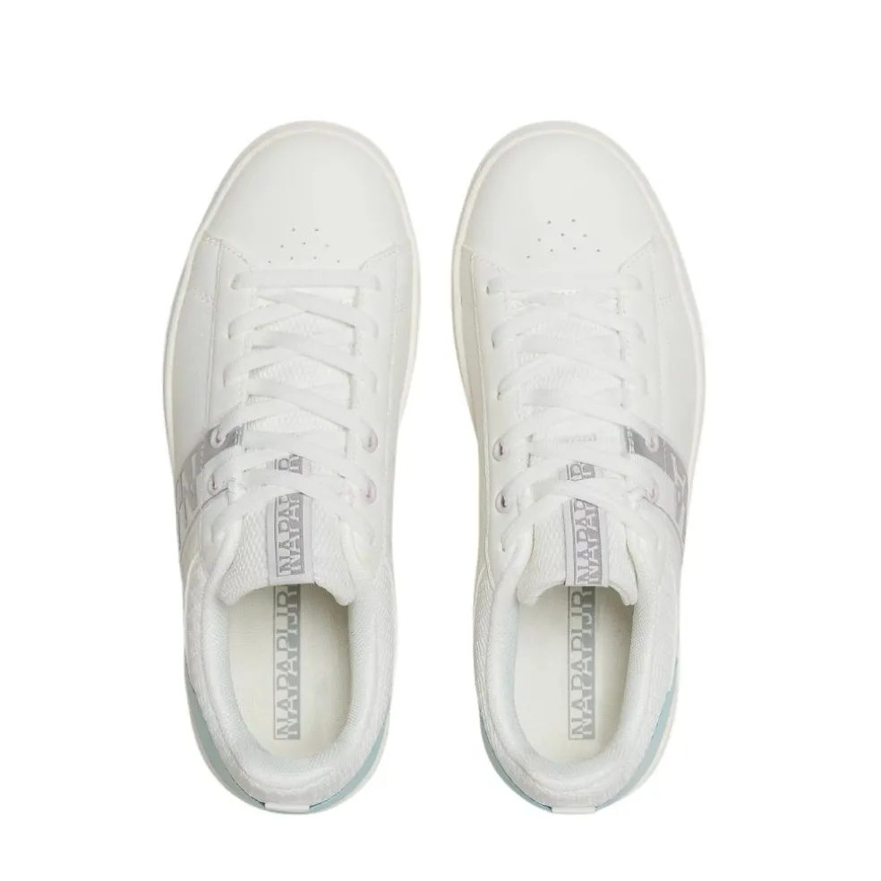 Sneakers Donna “Napapijri” NP0A4I6U03F1 Collezione Primavera/Estate 2025 – Bianco e Azzurro