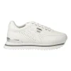 Sneakers donna “Patrizia Pepe” PPJ265 Collezione Primavera /Estate 2025 – Bianco e argento/Bianco e oro