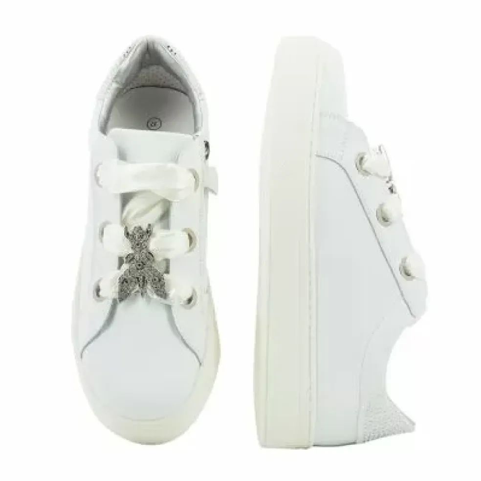 Sneakers donna “Patrizia Pepe” PPJ827 Collezione Primavera /Estate 2025 – Bianco